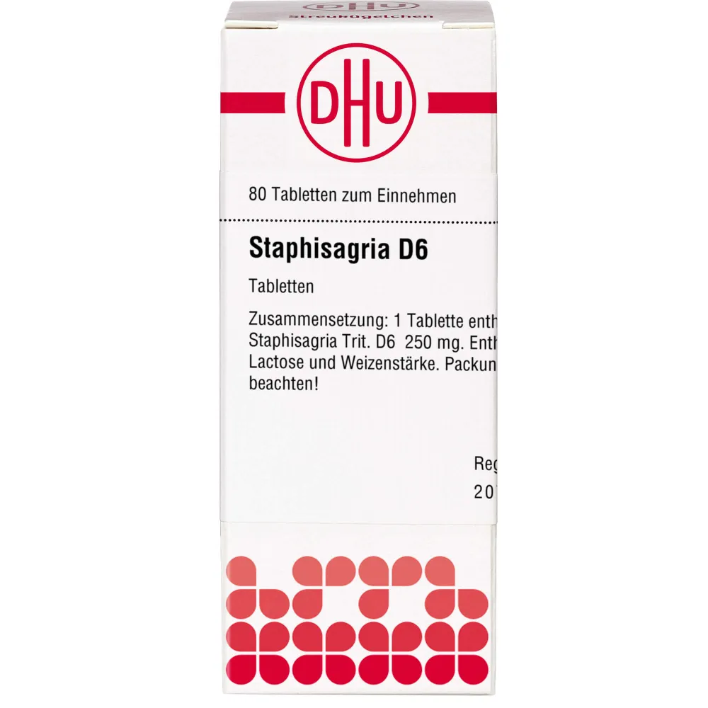 Staphisagria D 6 Tabletten 80 St