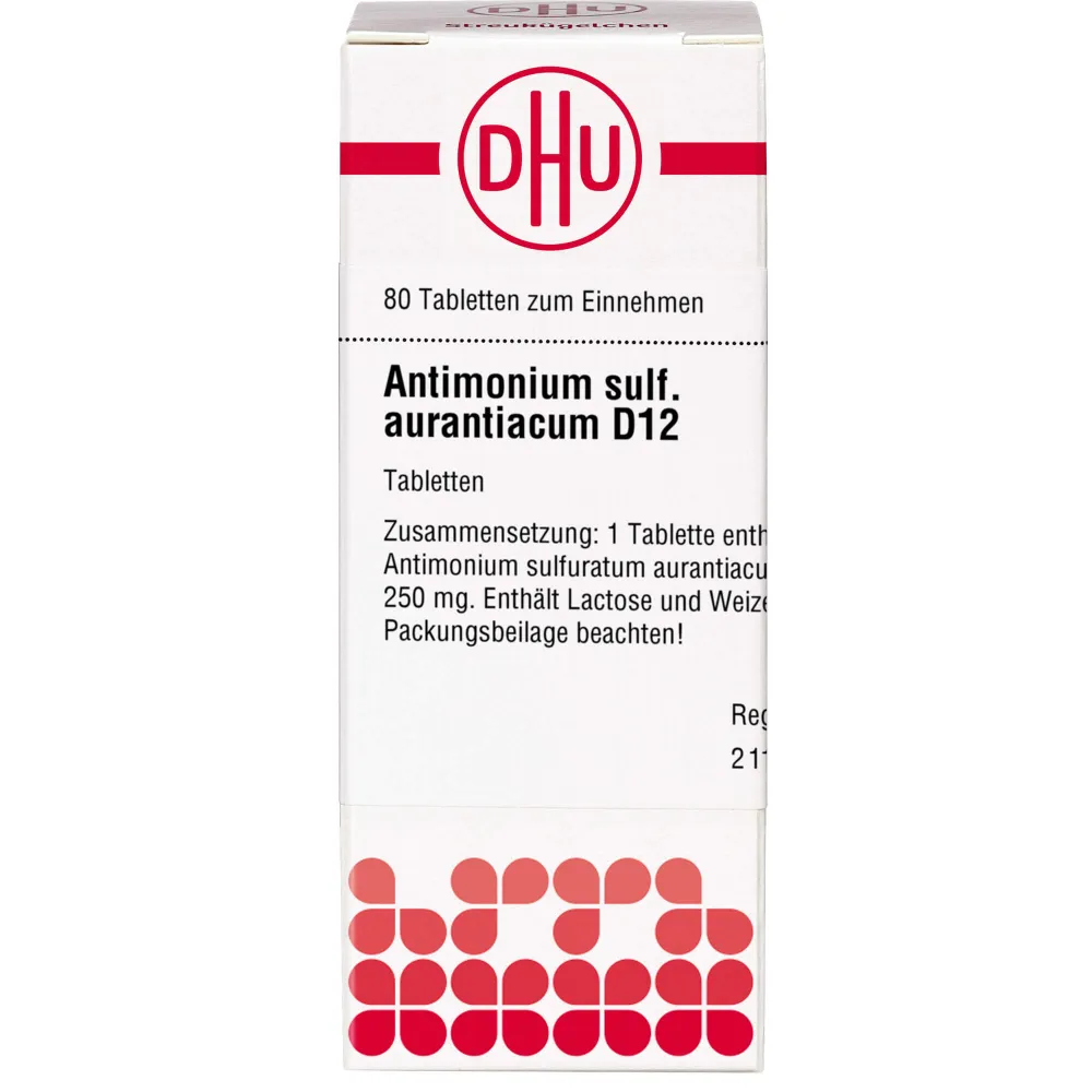 Antimonium Sulfuratum aurantiacum D 12 Tabletten 80 St