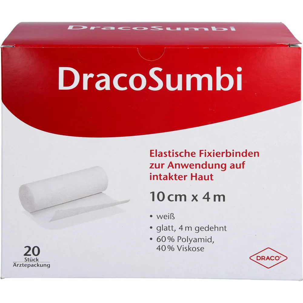 Dracosumbi Fixierbinde 10 cmx4 m weiß 20 St