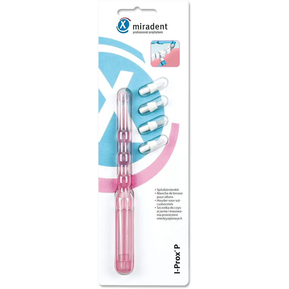 Miradent Spitzbürsten-Kit I-Prox P tra.pink 1H.4B. 1 St