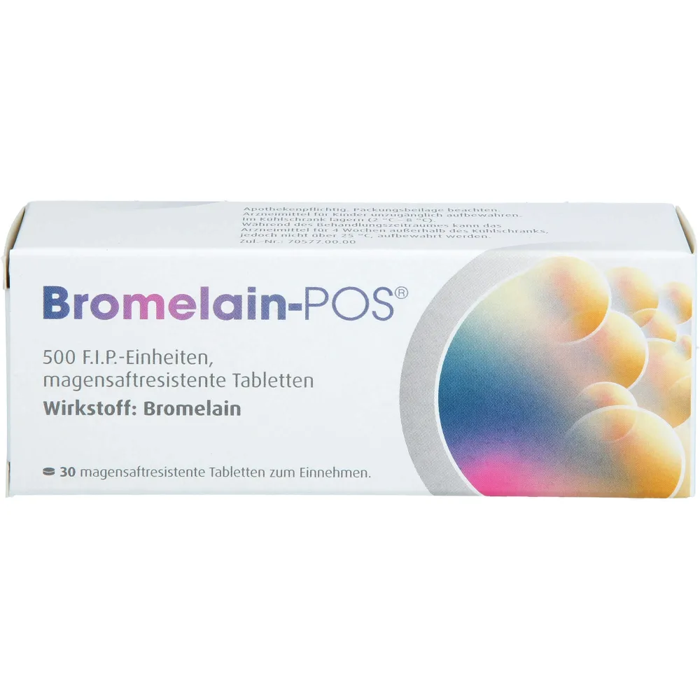Bromelain Pos magensaftresistente Tabletten 30 St