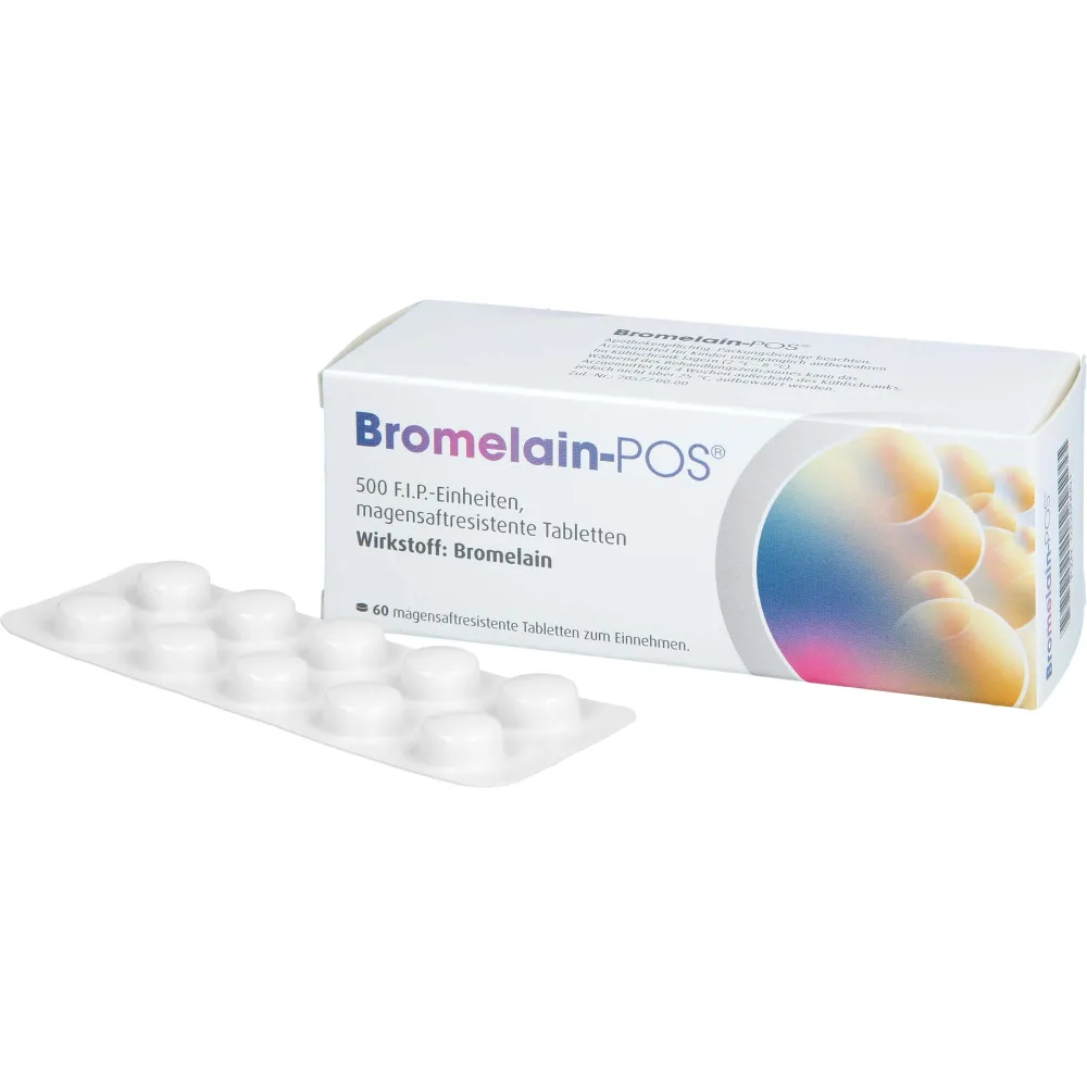 Bromelain Pos magensaftresistente Tabletten 60 St