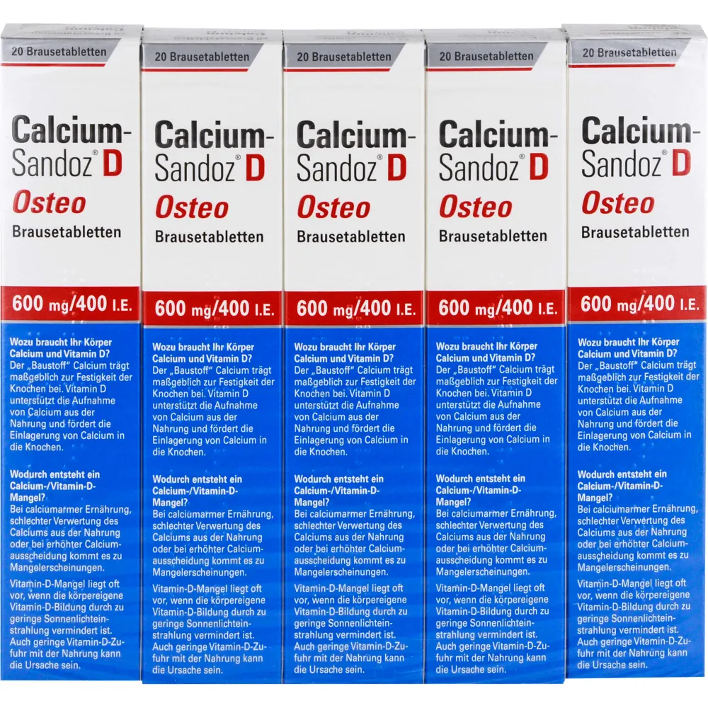 Calcium Sandoz D Osteo Brausetabletten 100 St