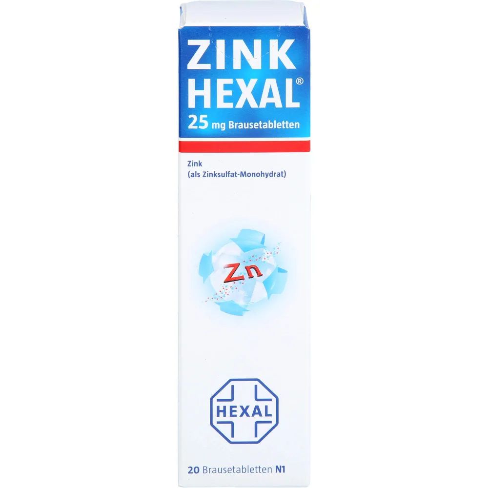 Zink Hexal Brausetabletten 20 St