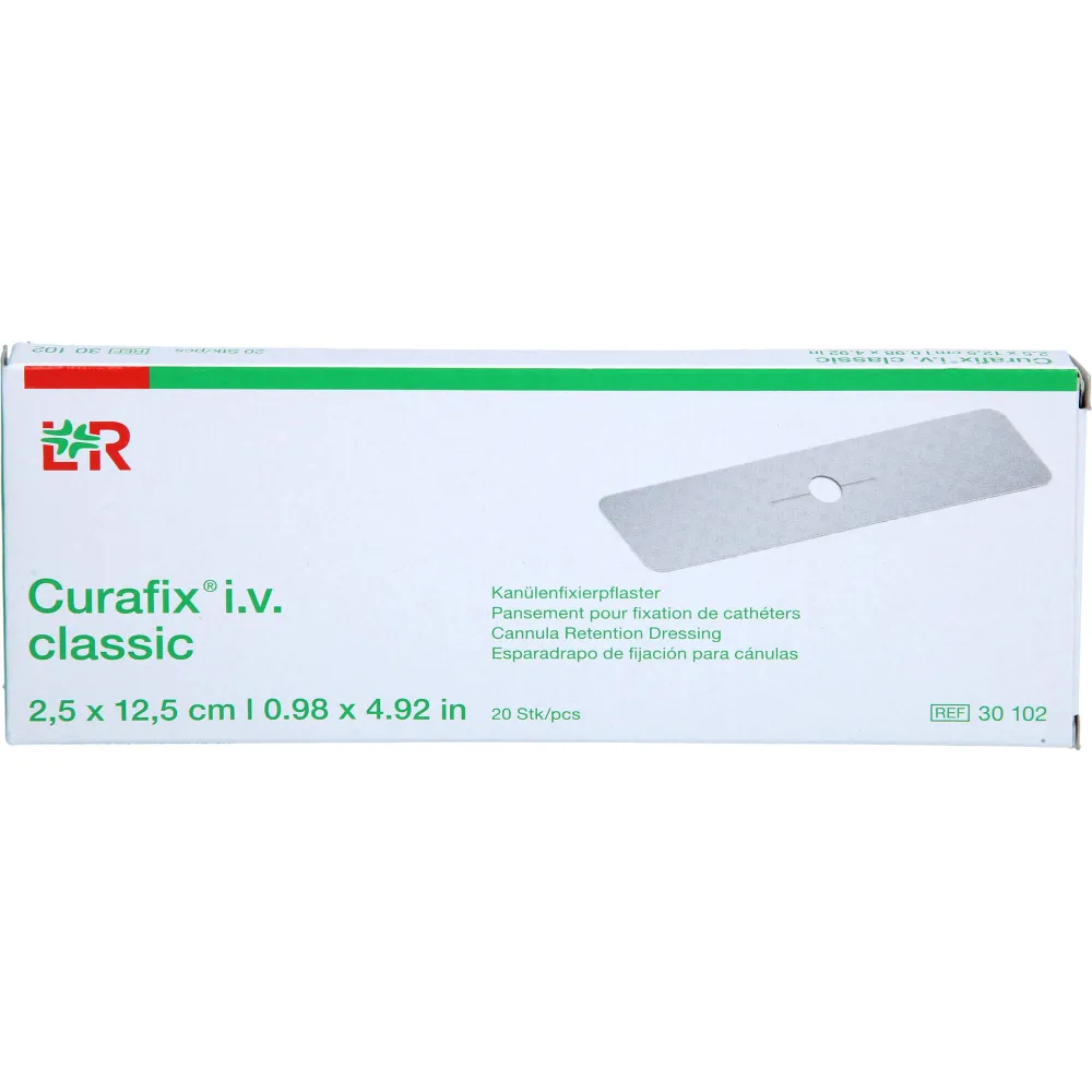 Curafix i.v. classic Pflaster 2,5x12,5 cm 20 St