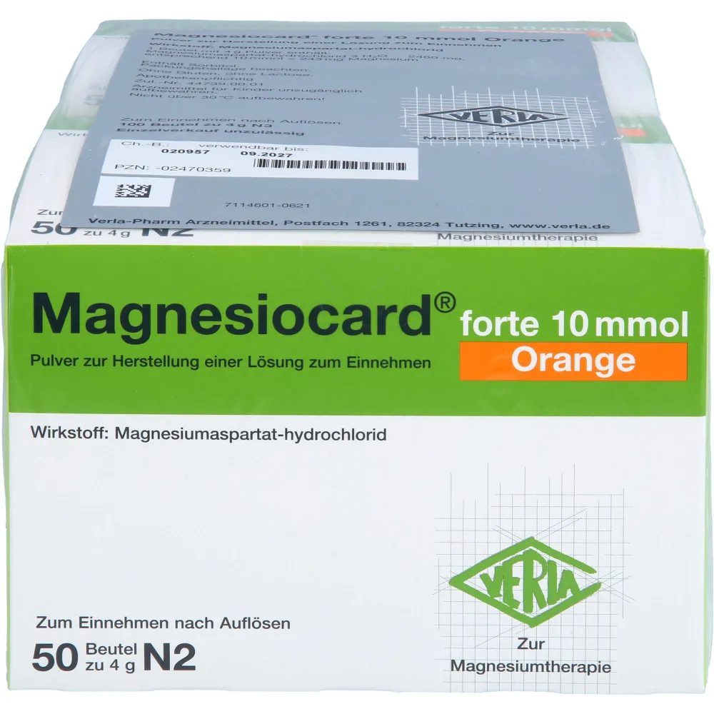 Magnesiocard forte 10 mmol Orange Plv.z.H.e.L.z.E. 100 St