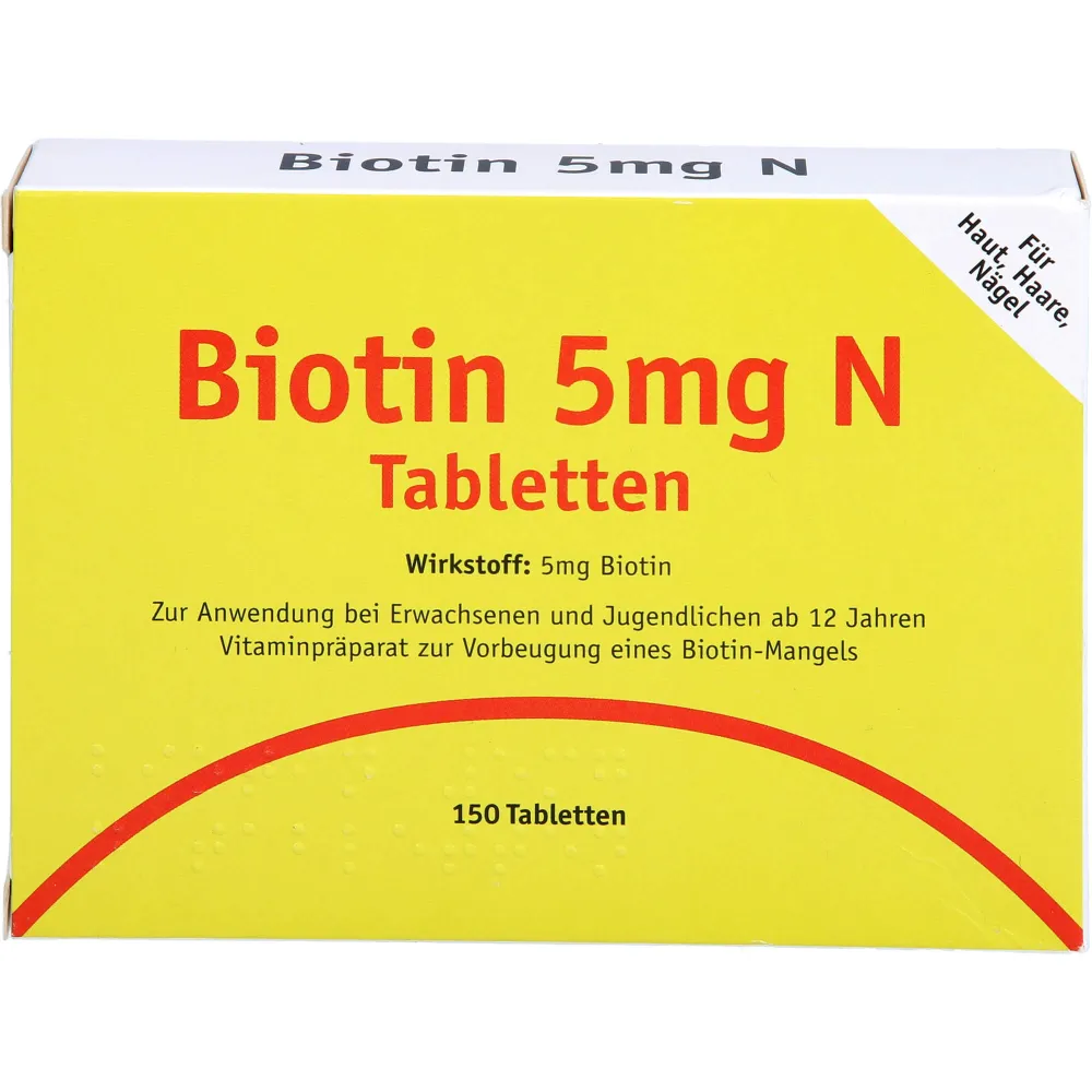 Biotin 5 mg N Tabletten 150 St