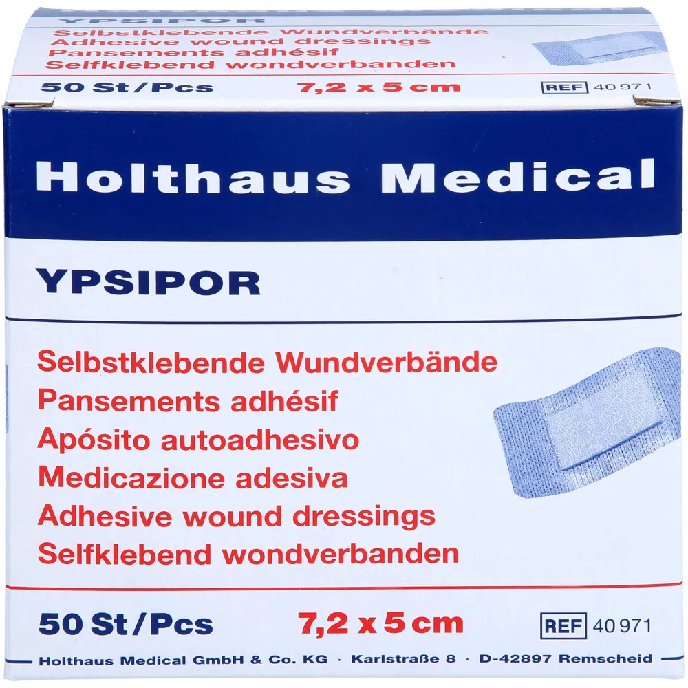 Wundverband steril Ypsipor 5x7,2 cm 50 St
