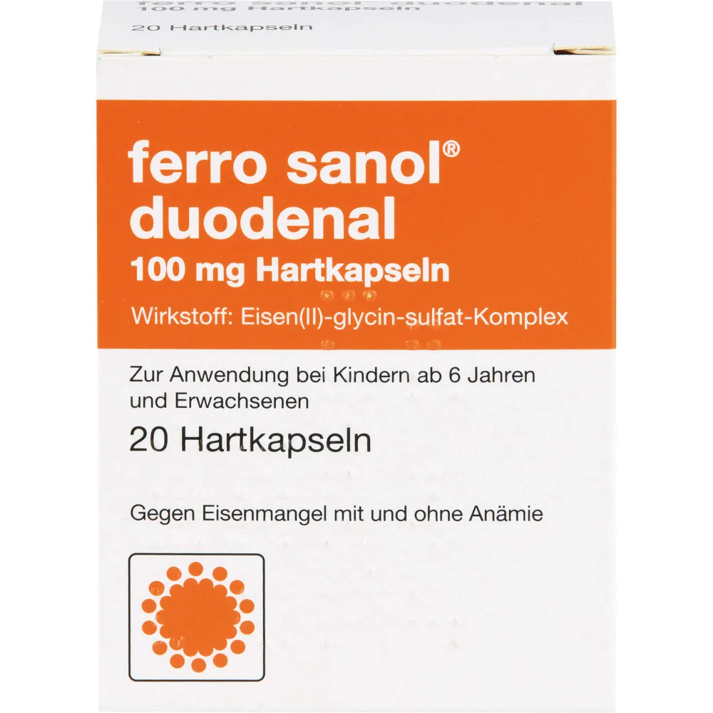 Ferro Sanol duodenal Hartkaps.m.msr.überz.Pell. 20 St