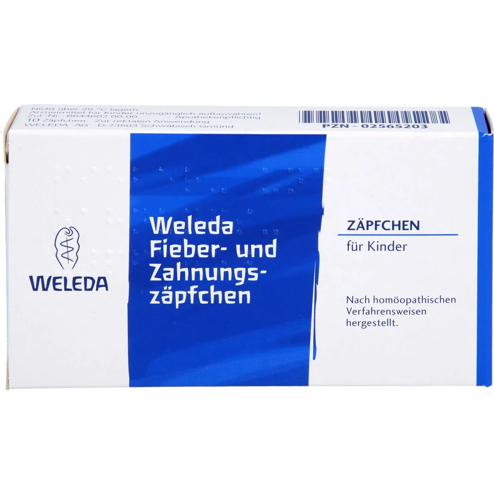 Weleda Fieber- und Zahnungszäpfchen 10 St