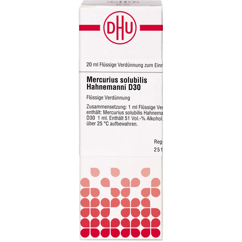 Mercurius Solubilis Hahnemanni D 30 Dilution 20 ml