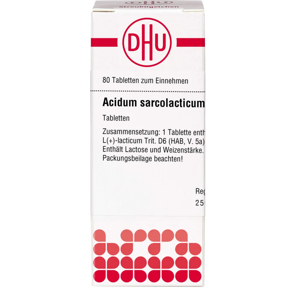 Acidum Sarcolacticum D 6 Tabletten 80 St