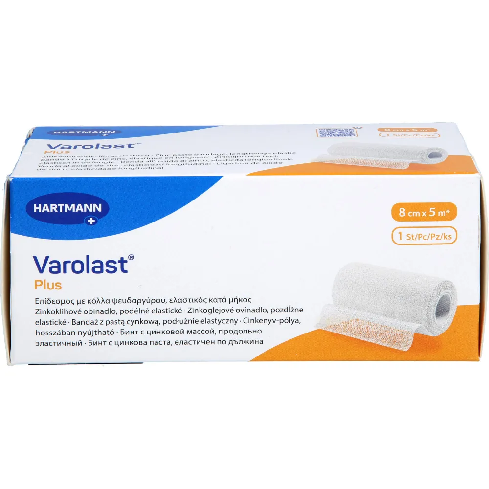 Varolast Plus Zinkleimbinde 8 cmx5 m 1 St