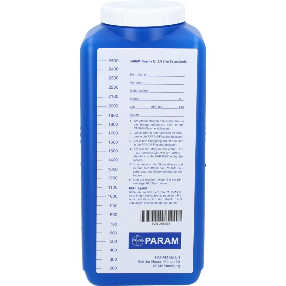 Urinsammelgefäss m.Deckel 2,5 l