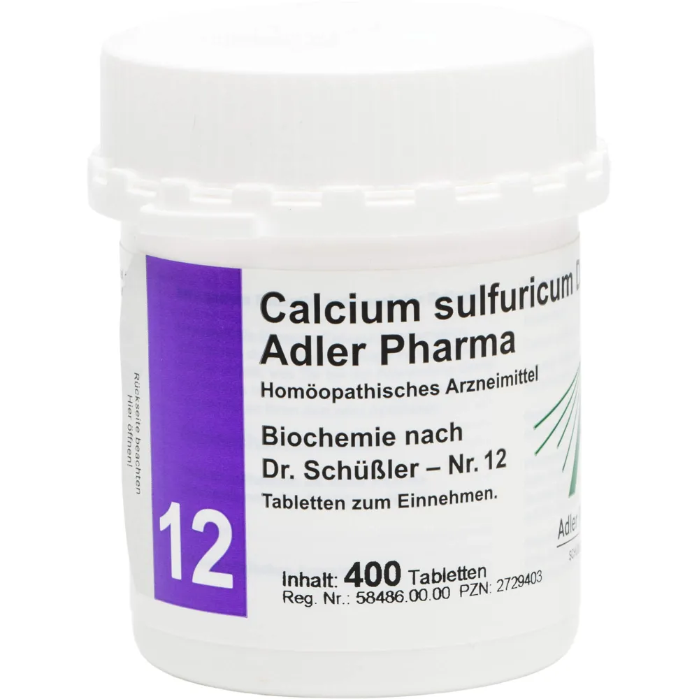 Biochemie Adler 12 Calcium sulfuricum D 6 Tabl. 400 St