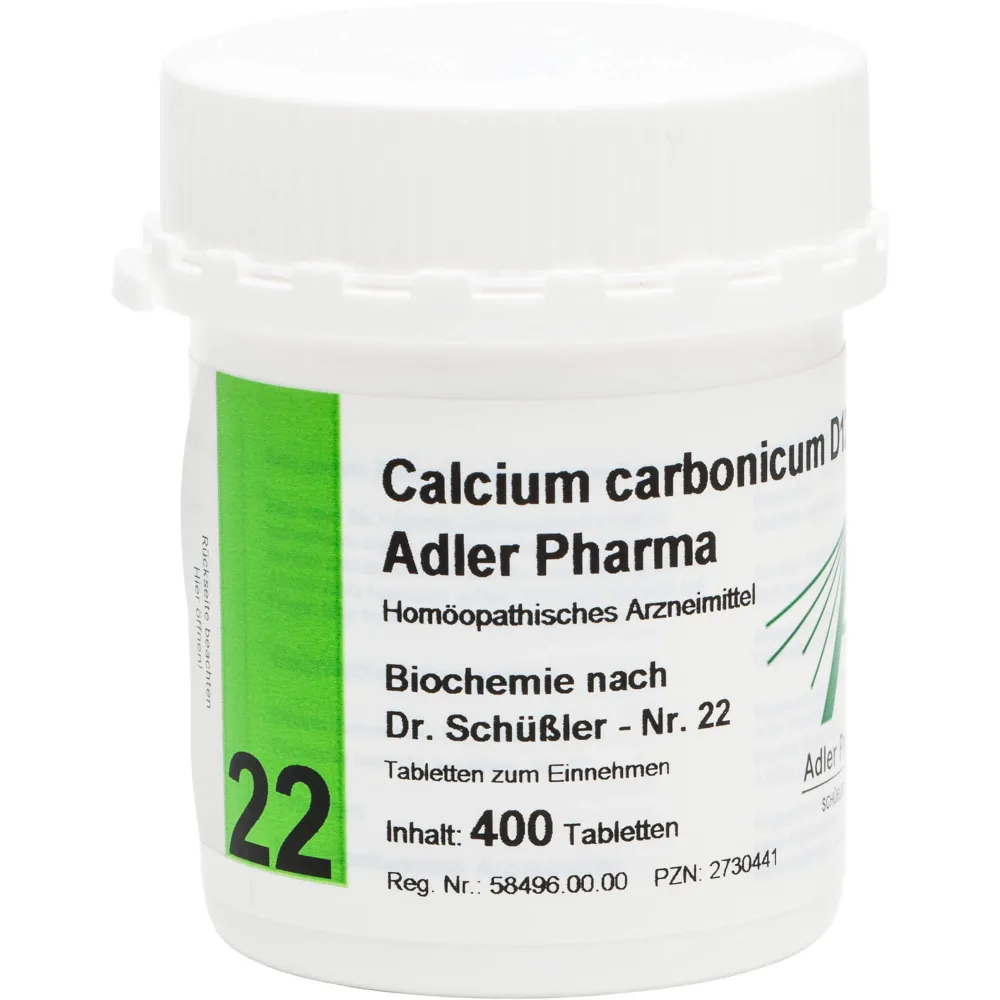 Biochemie Adler 22 Calcium carbonicum D 12 Tabl. 400 St