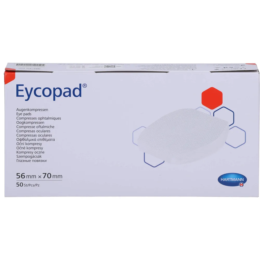 Eycopad Augenkompressen 56x70 mm unsteril 50 St