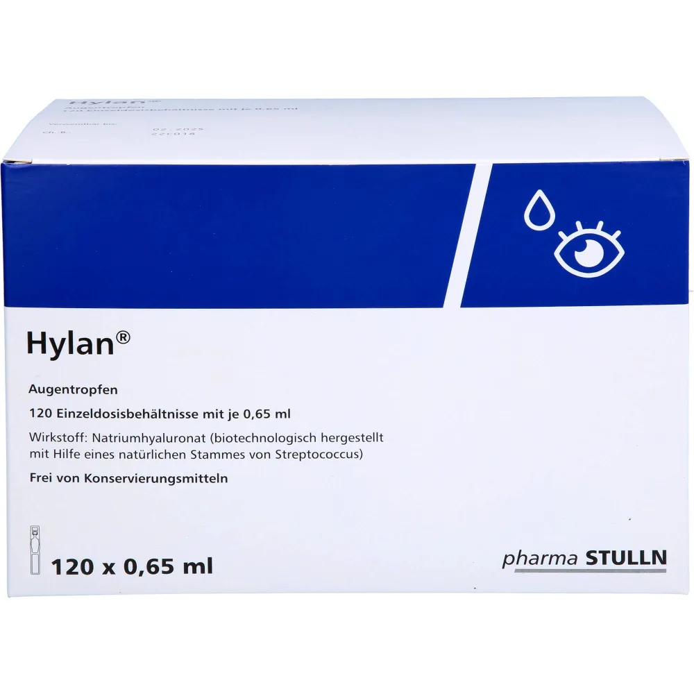 Hylan 0,65 ml Augentropfen 120 St