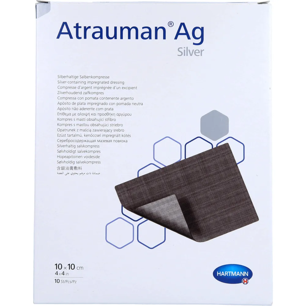 Atrauman Ag 10x10 cm steril Kompressen 10 St