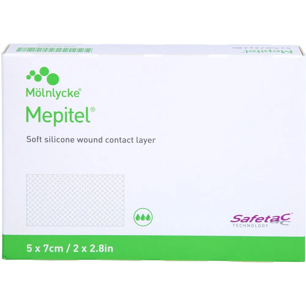 Mepitel Silikon Netzverband 5x7 cm steril 5 St