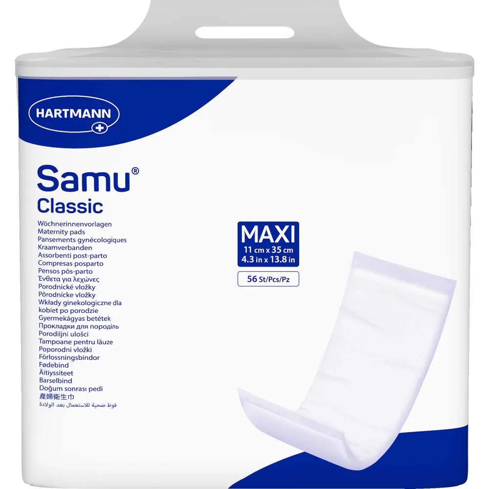 Samu Wöchnerinnen Vorlagen Classic maxi 11x35 cm 56 St