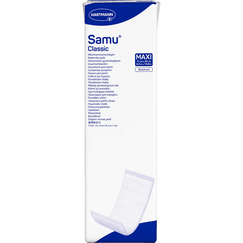 Samu Wöchnerinnen Vorlagen Classic maxi 11x35 cm 10 St