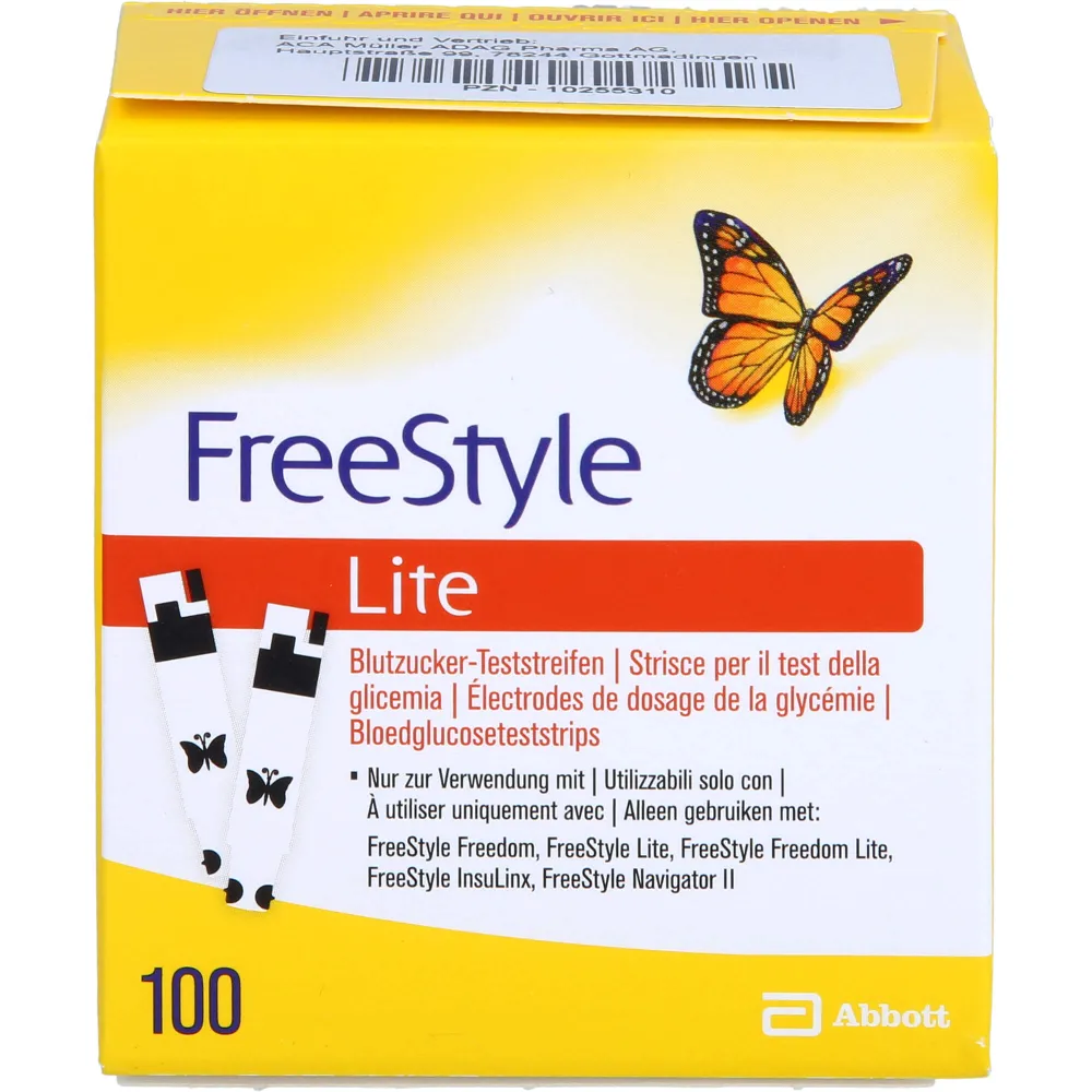 Freestyle Lite Teststreifen ohne Codieren 100 St