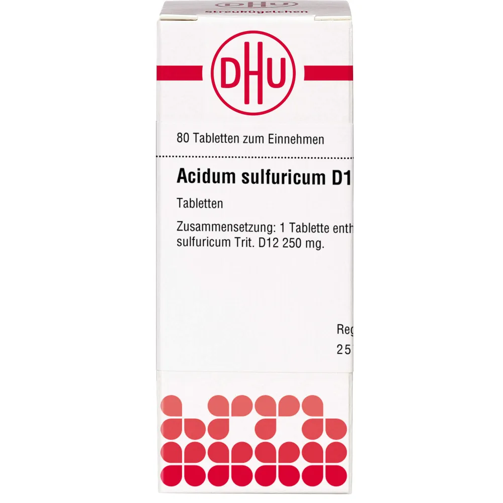 Acidum Sulfuricum D 12 Tabletten 80 St