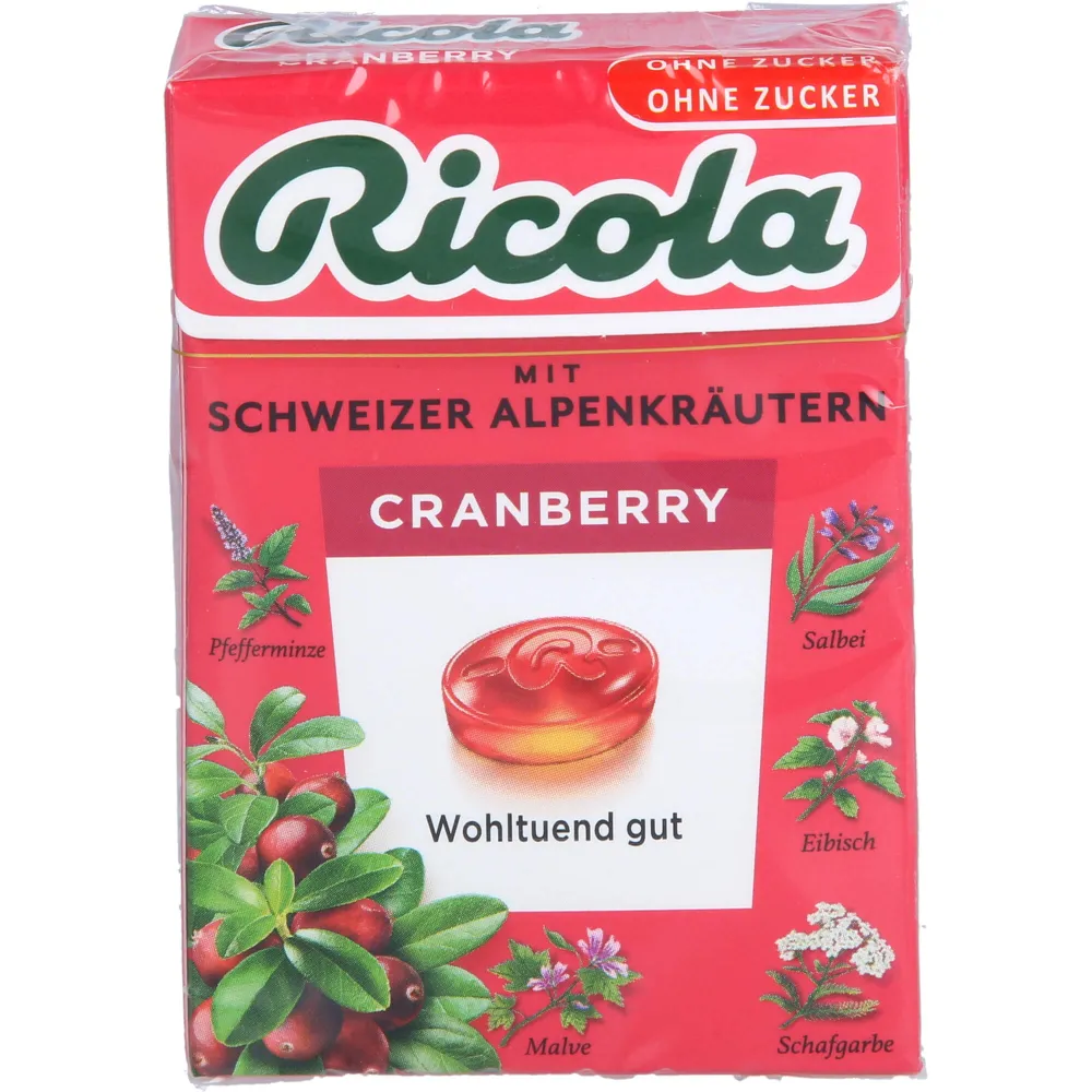 Ricola o.Z.Box Cranberry Bonbons 50 g