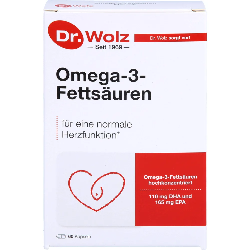 Omega-3 Fettsäuren 500 mg/60% Kapseln 60 St