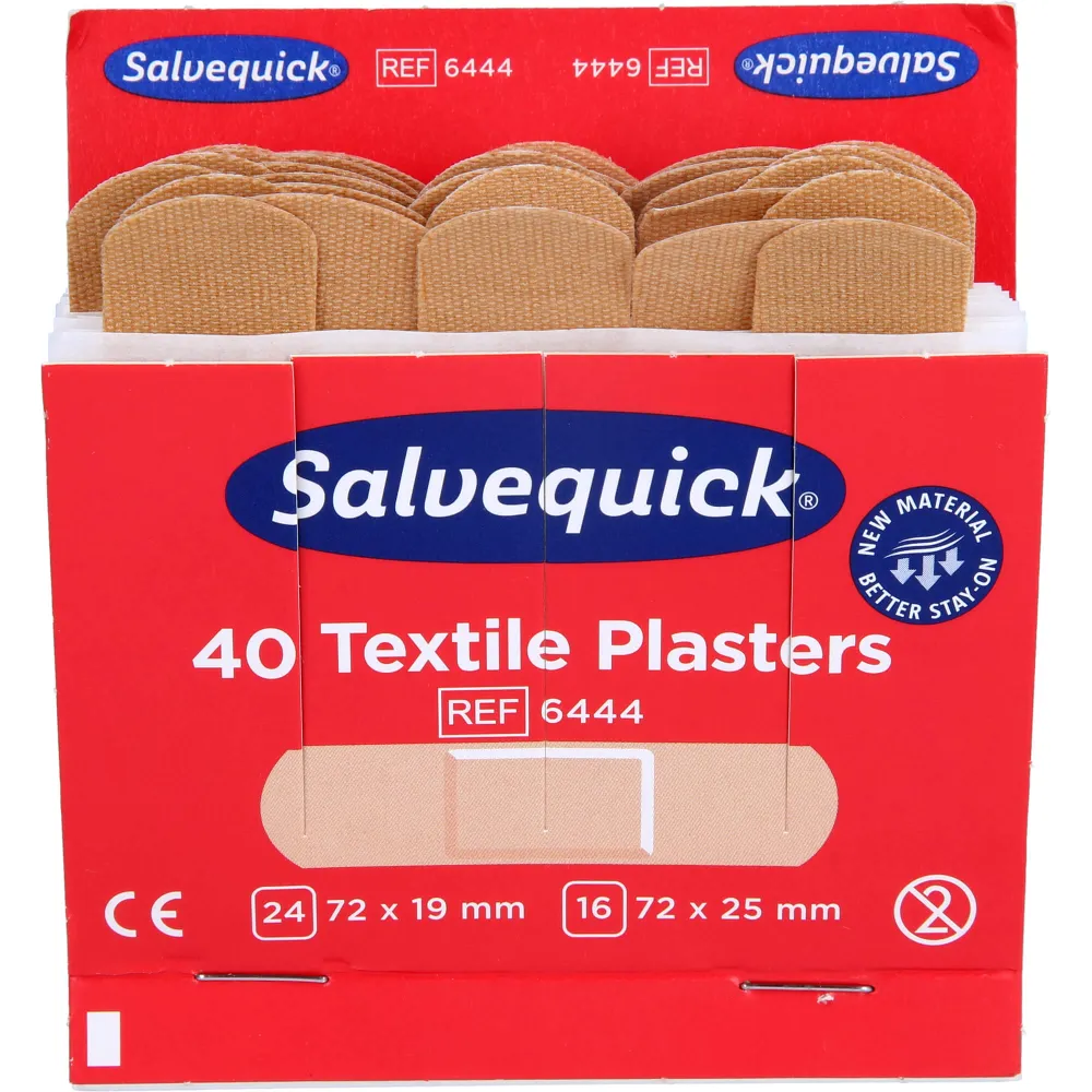 Salvequick Pflasterstrips elastisch Refill 6444 40 St