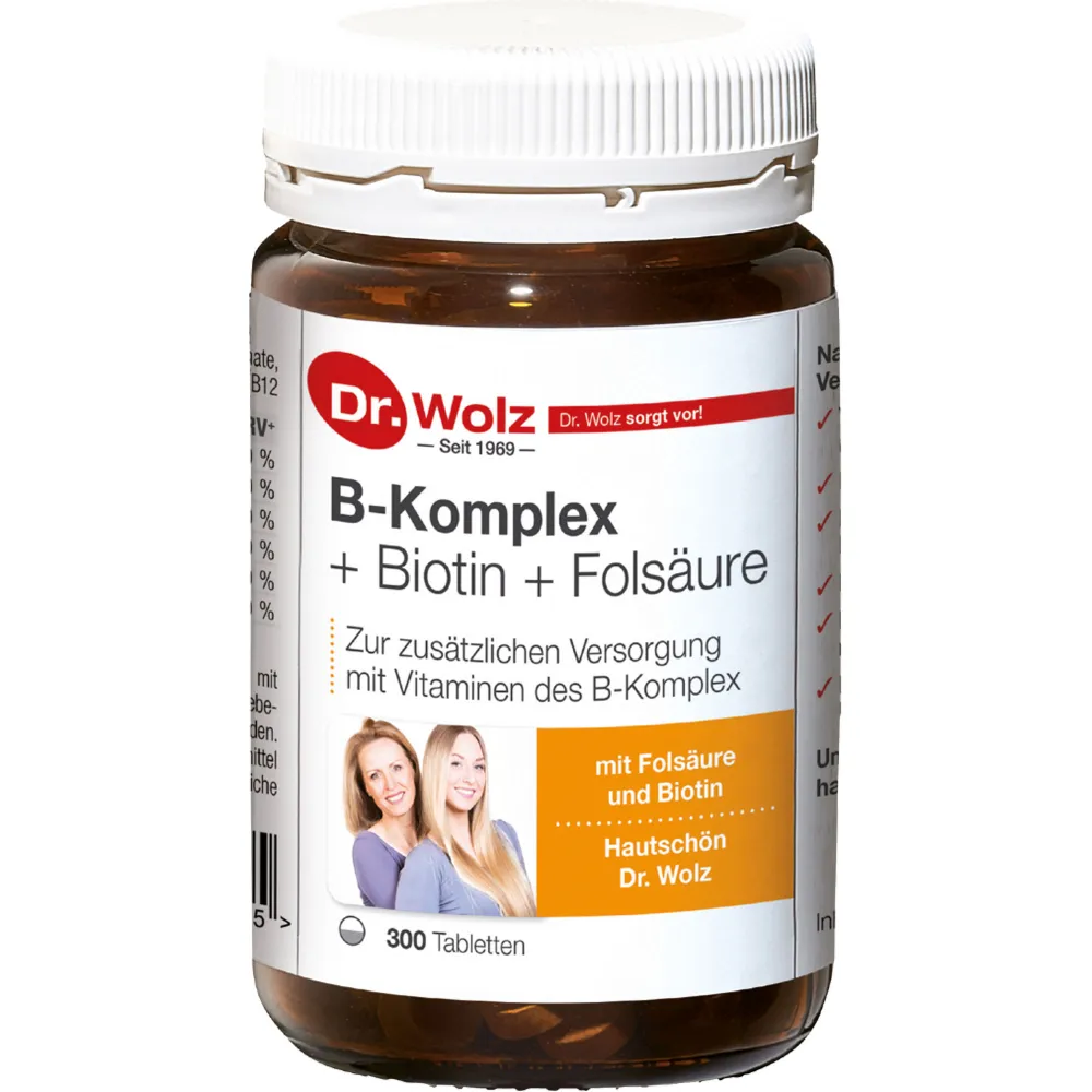 B-Komplex+Biotin+Folsäure Tabletten 300 St