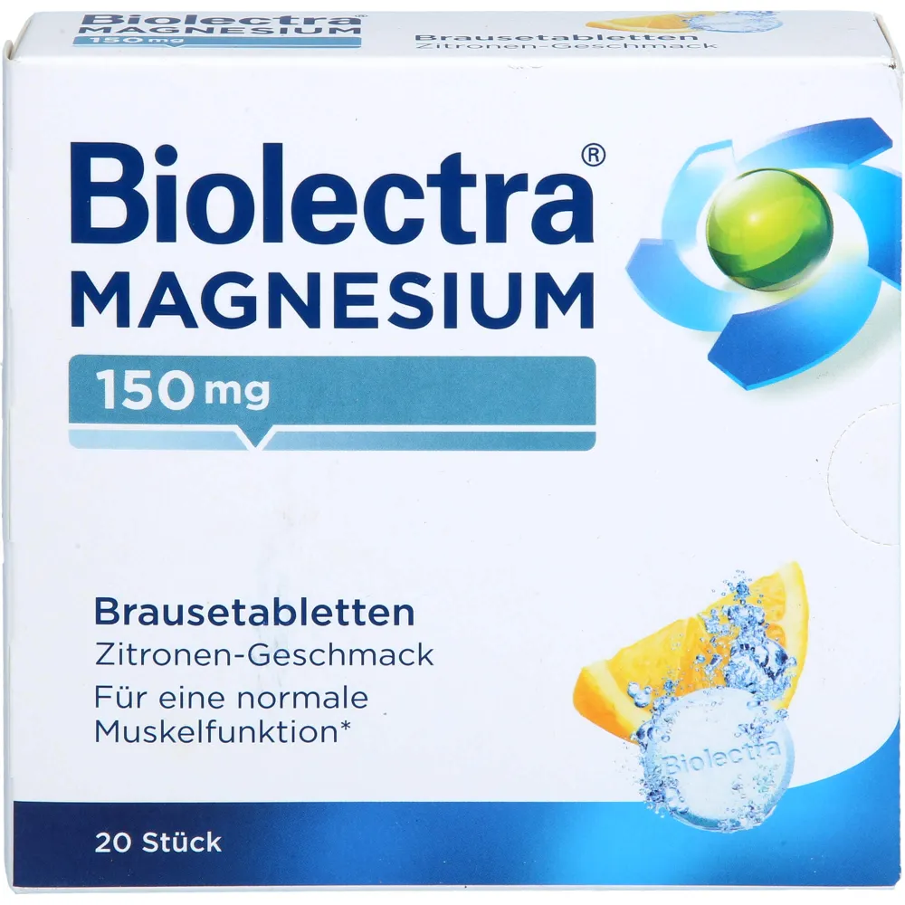 Biolectra Magnesium 150 mg Zitrone Brausetabletten 20 St