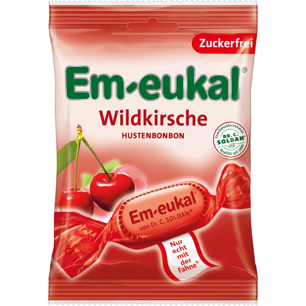 Em-Eukal Bonbons Wildkirsche zuckerfrei 75 g