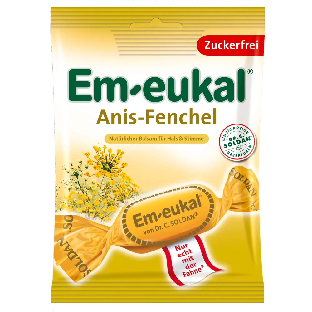 Em-Eukal Bonbons Anis Fenchel zuckerfrei 75 g