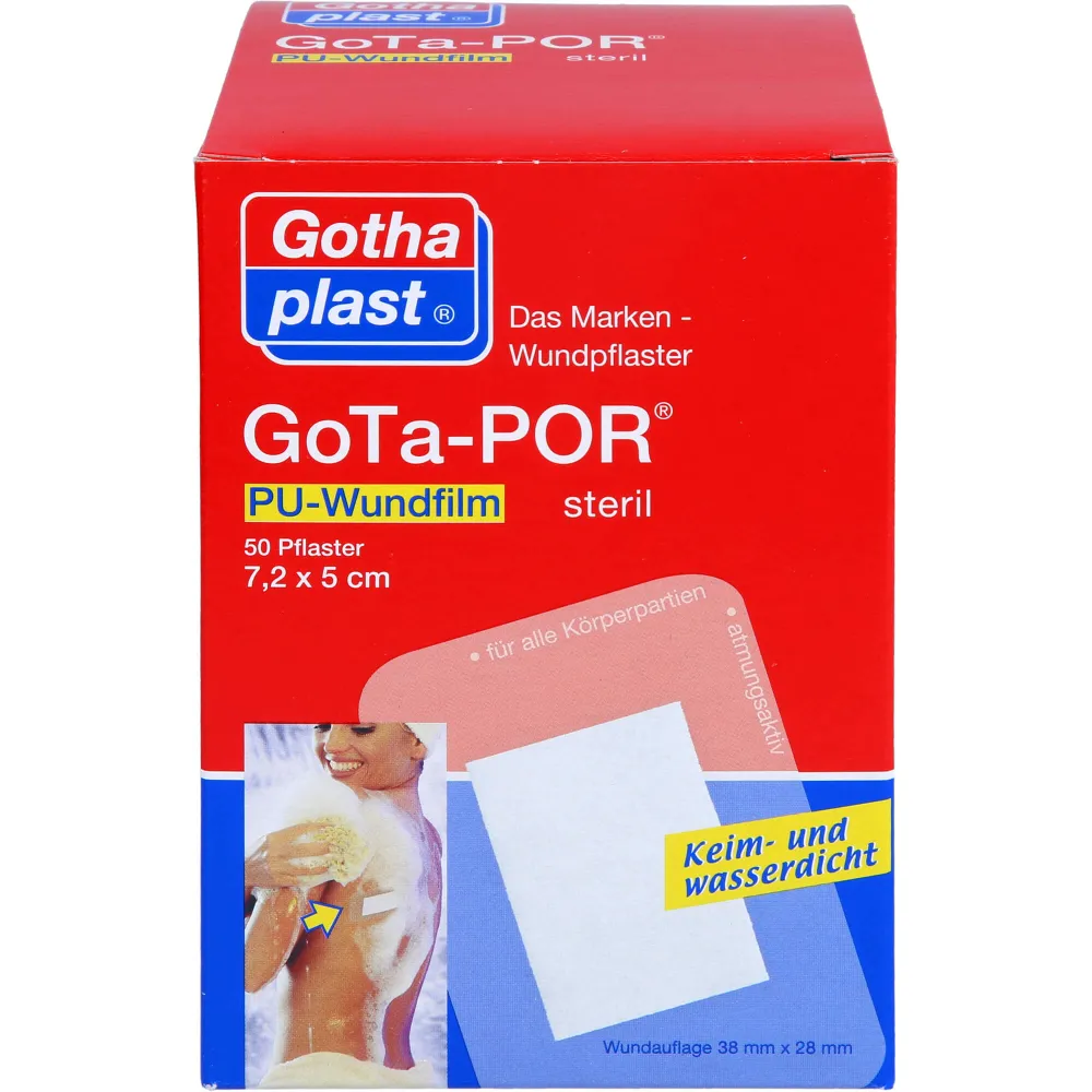 Gota-Por Pu Wundfilm 7,2x5 cm steril Pflaster 50 St