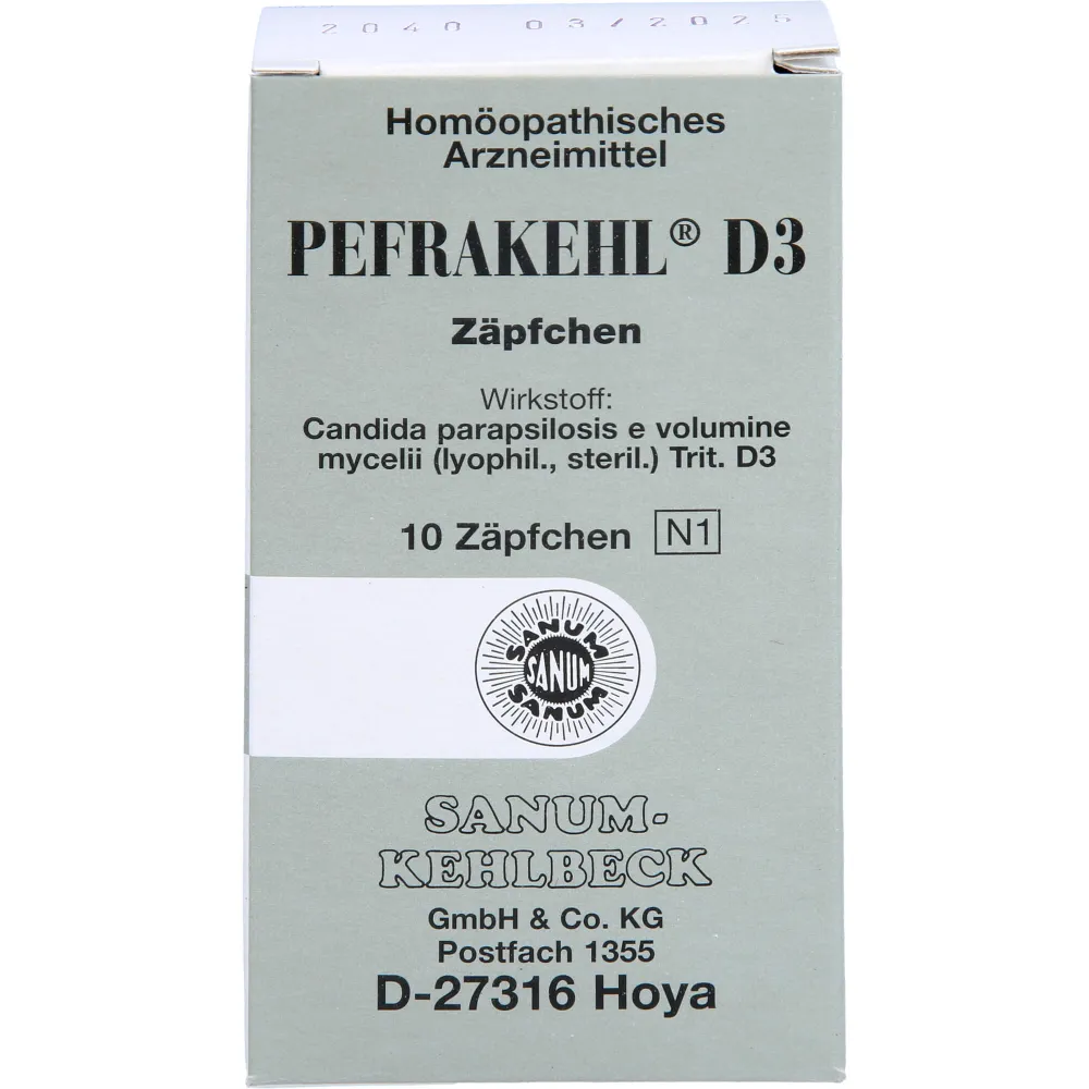 Pefrakehl D 3 Zäpfchen 10 St