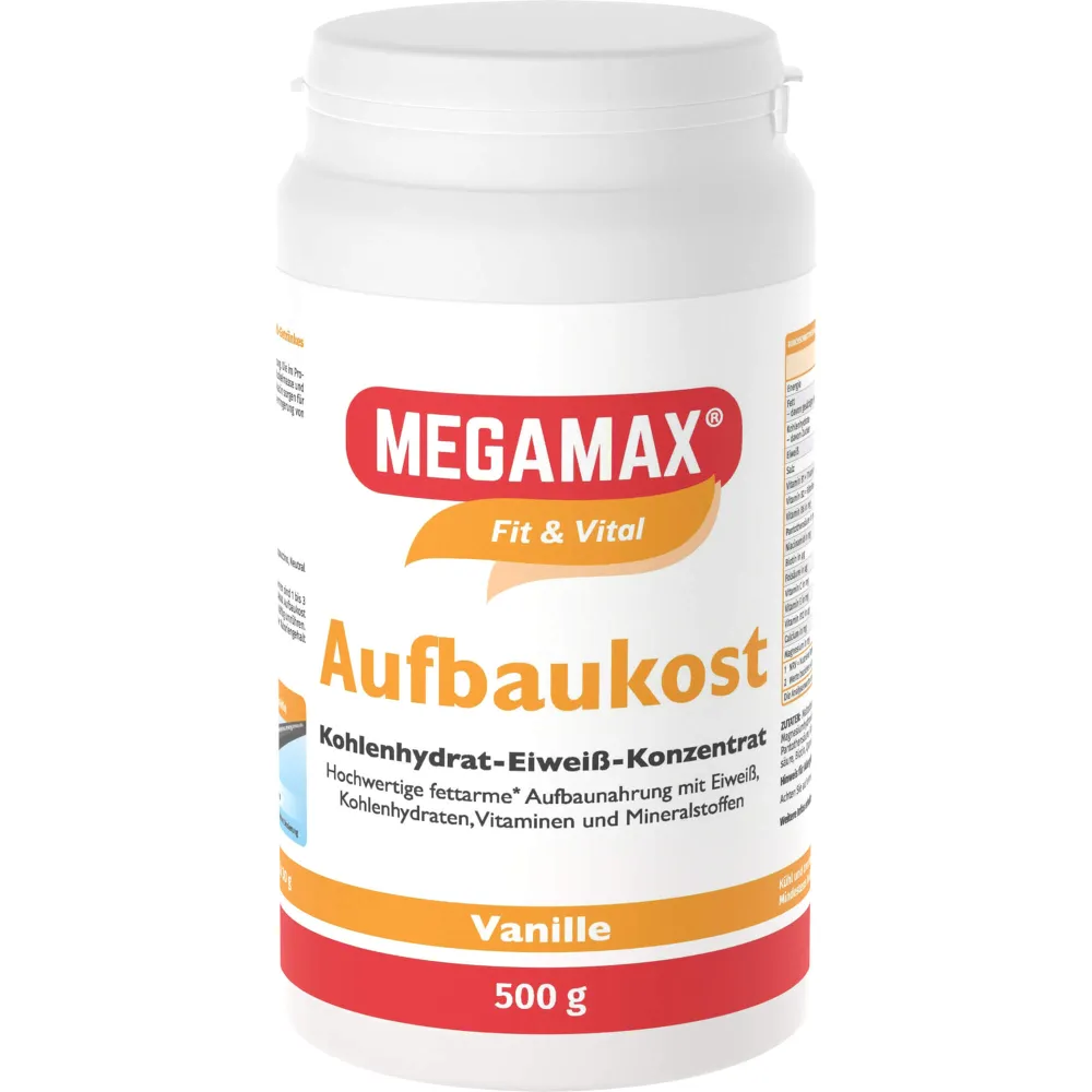 Megamax Aufbaukost Vanille Pulver 500 g