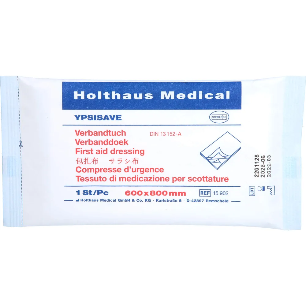 Verbandtuch Ypsisave 60x80 cm mittel steril 1 St
