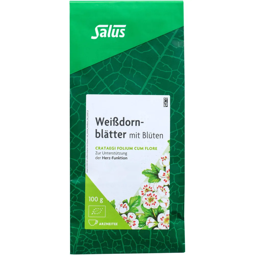 Weissdornblätter m.Blüten Arzneitee Bio Salus 100 g
