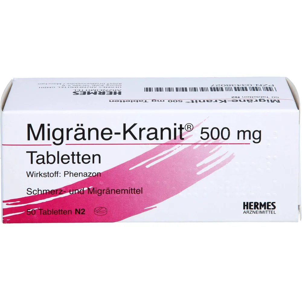 Migräne Kranit 500 mg Tabletten 50 St