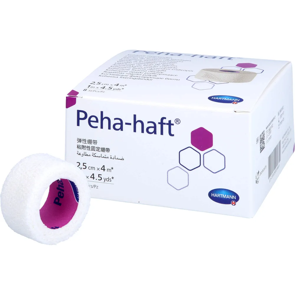 Peha-Haft Fixierbinde latexfrei 2,5 cmx4 m 8 St
