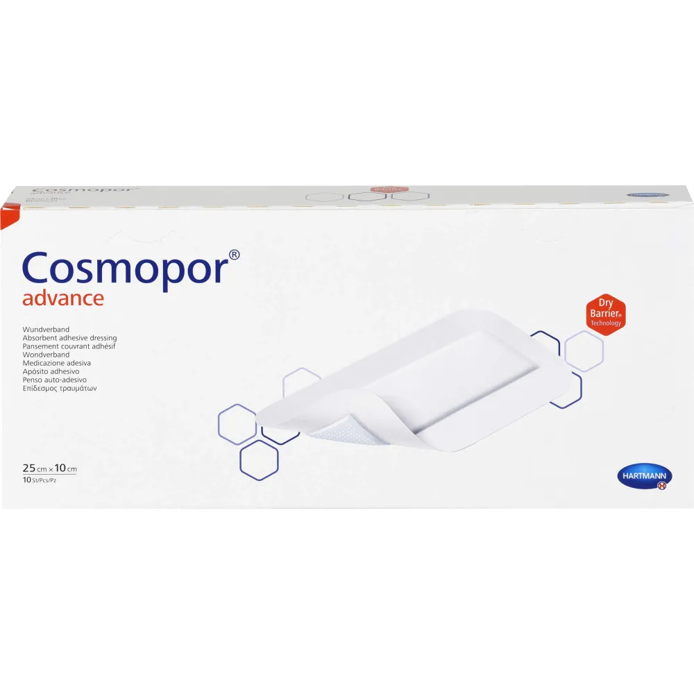 Cosmopor Advance Wundverband 10x25 cm 10 St