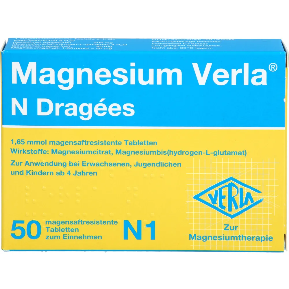 Magnesium Verla N Dragees 50 St