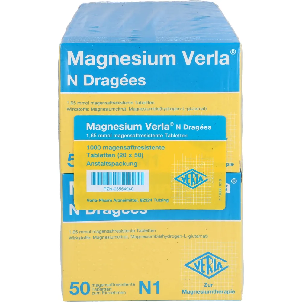 Magnesium Verla N Dragees 1000 St