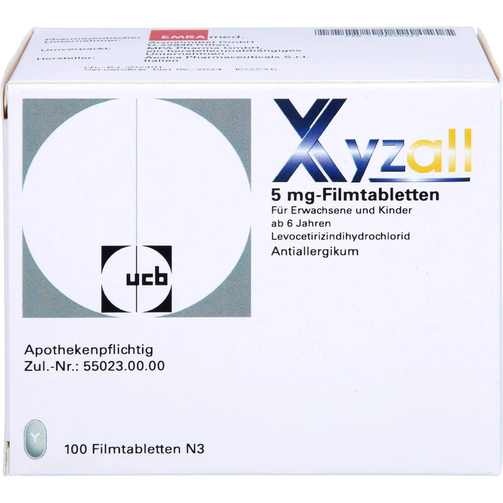 Xyzall 5 mg Filmtabletten 100 St