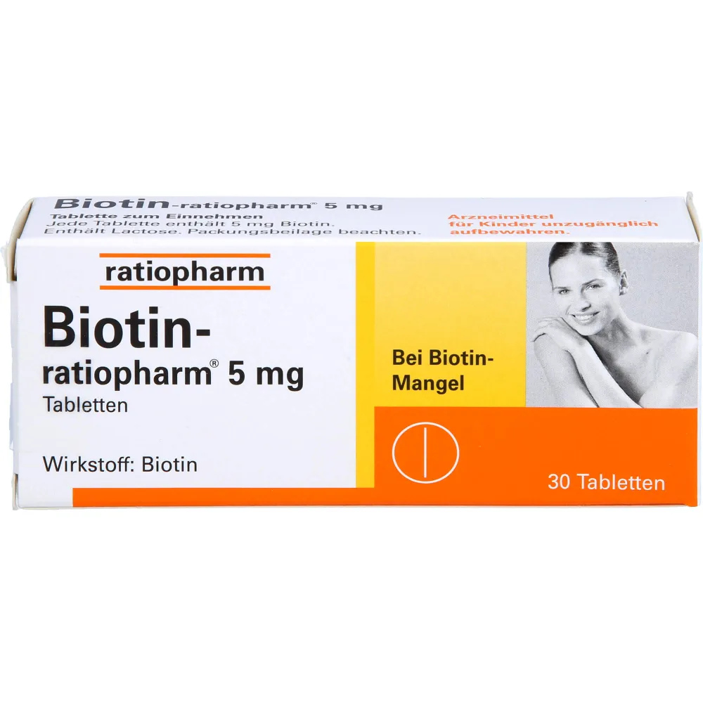 Biotin-Ratiopharm 5 mg Tabletten 30 St