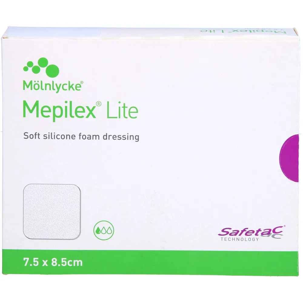 Mepilex Lite Schaumverband 7,5x8,5 cm steril 5 St