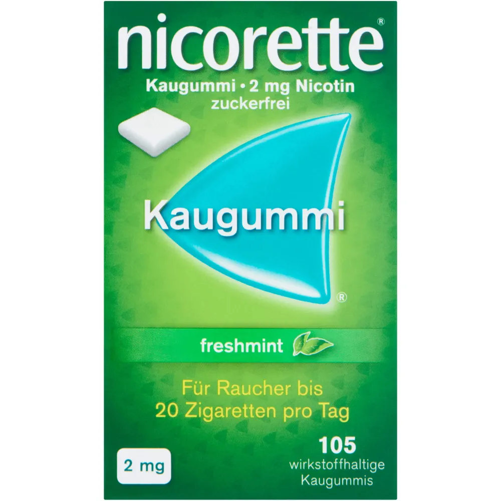 Nicorette Kaugummi 2 mg freshmint 105 St