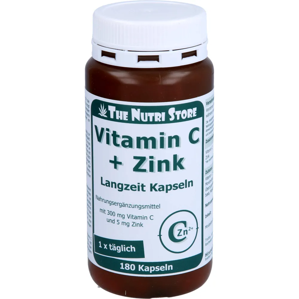 Vitamin C 300+Zink 5 Langzeit Kapseln 180 St